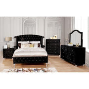 Alzir Gray & Black Queen & E.King Bed - Furniture Home Store (Hanford, CA)
