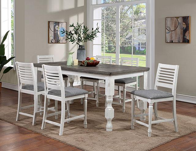 Calabria 7 Pc Counter Ht Table Set - Furniture Home Store (Hanford, CA)