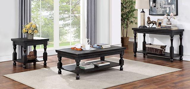 CALANDRA End Table, Antique Black - Furniture Home Store (Hanford, CA)