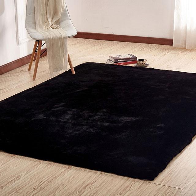 Caparica Black 5' X 7' Area Rug - Furniture Home Store (Hanford, CA)