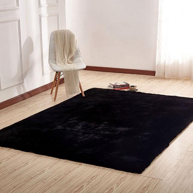Caparica Black 5' X 7' Area Rug - Furniture Home Store (Hanford, CA)