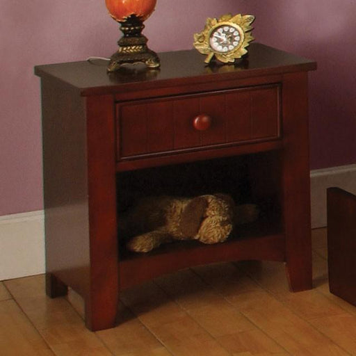 Cara Cherry Night Stand - Furniture Home Store (Hanford, CA)