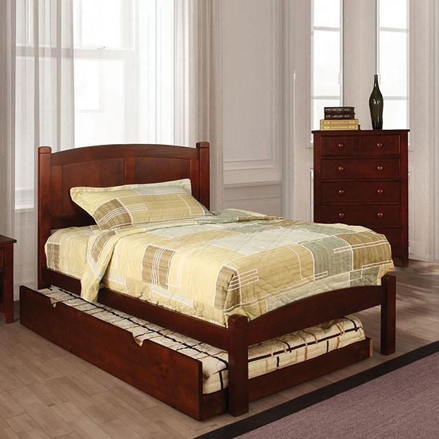 Cara Cherry Twin Bed - Furniture Home Store (Hanford, CA)
