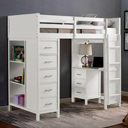 CASSIDY Twin Loft Bed w/ Drawers - Furniture Home Store (Hanford, CA)