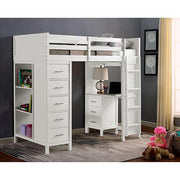 CASSIDY Twin Loft Bed w/ Drawers - Furniture Home Store (Hanford, CA)