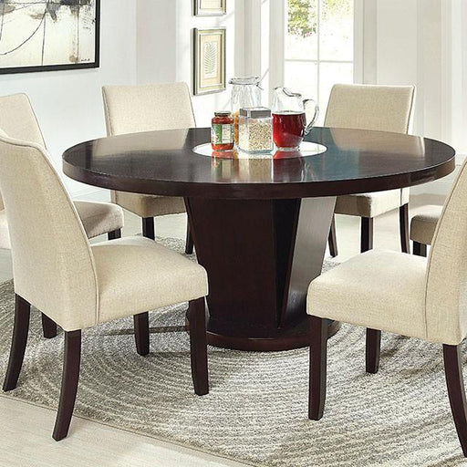Cimma Espresso Round Dining Table - Furniture Home Store (Hanford, CA)