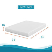 Artemisia 10" Memory Foam Mattress White - Furniture Home Store (Hanford, CA)