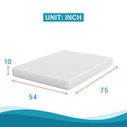 Artemisia 10" Memory Foam Mattress White - Furniture Home Store (Hanford, CA)