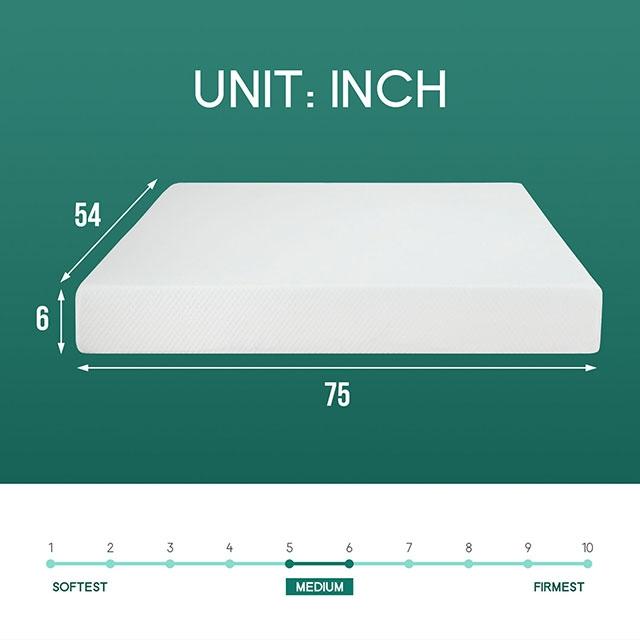 Artemisia 6" Full Memory Foam Mattress - Furniture Home Store (Hanford, CA)