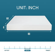 Artemisia 6" Full, Queen, & Twin Memory Foam Mattress - Furniture Home Store (Hanford, CA)
