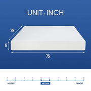 Artemisia 6" Full Memory Foam Mattress - Furniture Home Store (Hanford, CA)