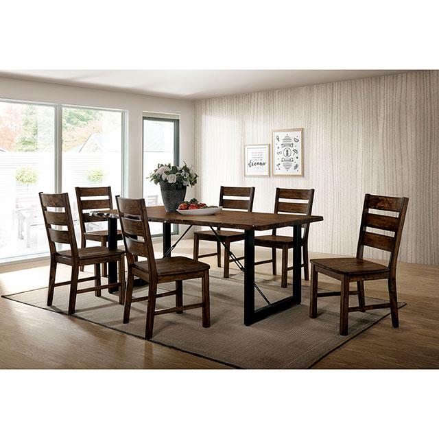 Dulce Walnut/Black Dining Table - Furniture Home Store (Hanford, CA)