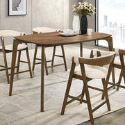 Ebikon 5 Pc Counter Ht Table Set Walnut - Furniture Home Store (Hanford, CA)