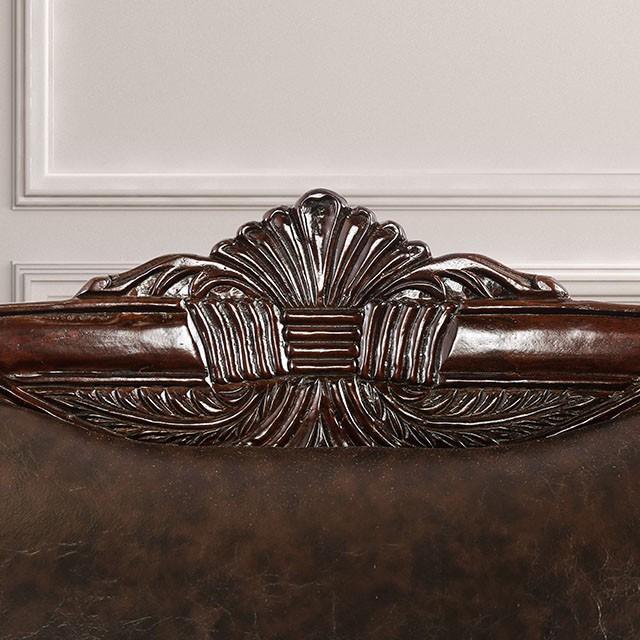 ELPIS Brown/Espresso Sofa - Furniture Home Store (Hanford, CA)