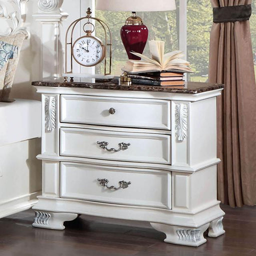 ESPARANZA Night Stand, Pearl White - Furniture Home Store (Hanford, CA)
