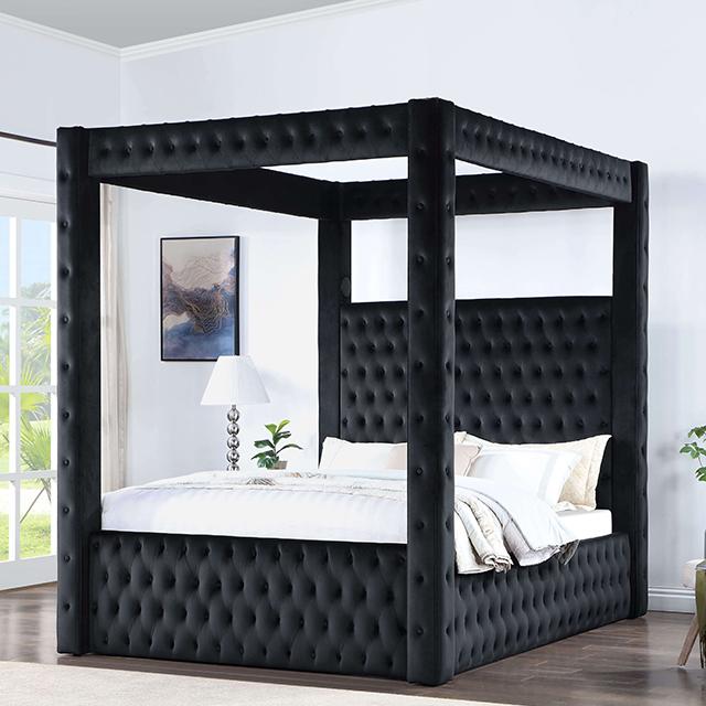 Etherea Bed Gray & Black - Furniture Home Store (Hanford, CA)