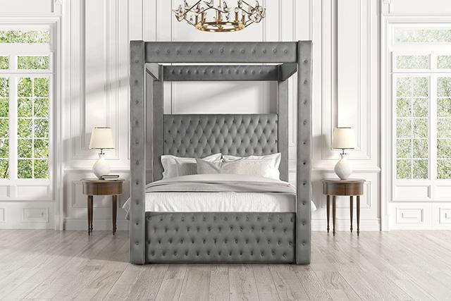 Etherea Bed Gray & Black - Furniture Home Store (Hanford, CA)