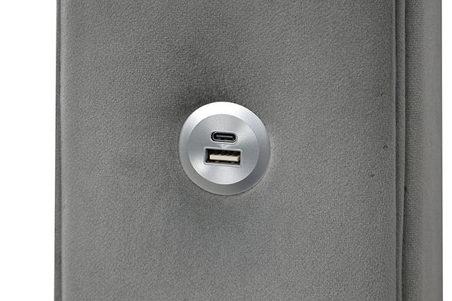 Etherea Bed Gray & Black - Furniture Home Store (Hanford, CA)