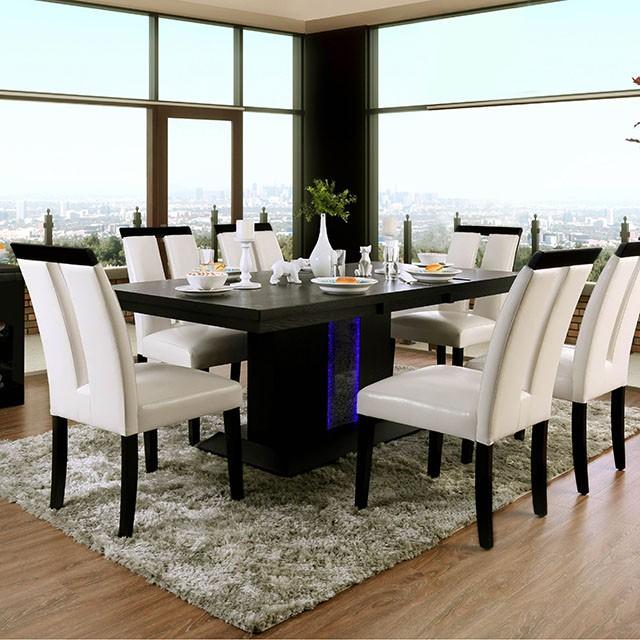 Evangeline Black/Beige Dining Table - Furniture Home Store (Hanford, CA)