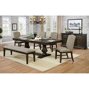 Faulk Dining Table Set with Bench - Furniture Home Store (Hanford, CA)