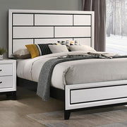 Errico Bed Grey & White - Furniture Home Store (Hanford, CA)