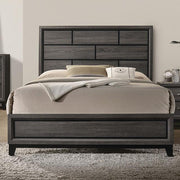 Errico Bed Grey & White - Furniture Home Store (Hanford, CA)