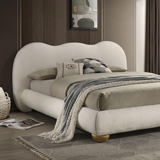 Finamore Bed White - Furniture Home Store (Hanford, CA)