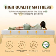 Forsythia 8" Queen Green Tea Gel Memory Foam - Furniture Home Store (Hanford, CA)