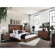 Fulton Dark Oak/Dark Walnut Mirror - Furniture Home Store (Hanford, CA)