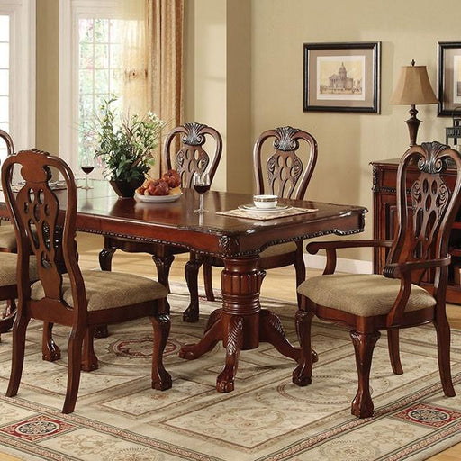 GEORGETOWN Antique Cherry Dining Table w/ Double Pedestals - Furniture Home Store (Hanford, CA)