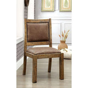 GIANNA Rustic Pine/Brown Side Chair (2/CTN) - Furniture Home Store (Hanford, CA)