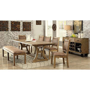 GIANNA Rustic Pine/Brown Side Chair (2/CTN) - Furniture Home Store (Hanford, CA)
