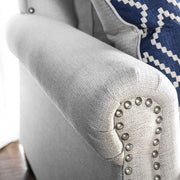 Giovanni Beige/Blue Sofa - Furniture Home Store (Hanford, CA)