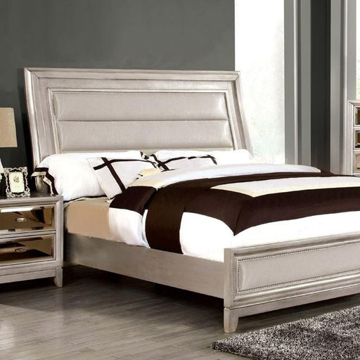 Golva Bed Beige & Black - Furniture Home Store (Hanford, CA)