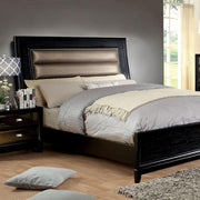 Golva Bed Beige & Black - Furniture Home Store (Hanford, CA)