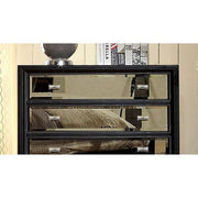 Golva Bed Beige & Black - Furniture Home Store (Hanford, CA)