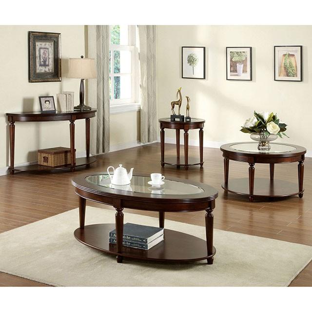 Granvia Dark Cherry Sofa Table - Furniture Home Store (Hanford, CA)