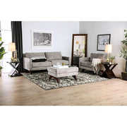 Harlech Gray Ottoman - Furniture Home Store (Hanford, CA)