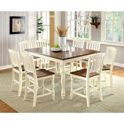 HARRISBURG Vintage White/Dark Oak Side Chair (2/CTN) - Furniture Home Store (Hanford, CA)