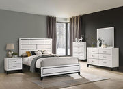 Errico Bed Grey & White - Furniture Home Store (Hanford, CA)