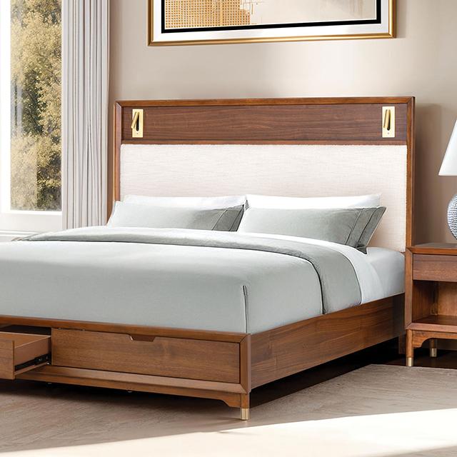 Hepburne Bed With Storage & Without Storage - Furniture Home Store (Hanford, CA)