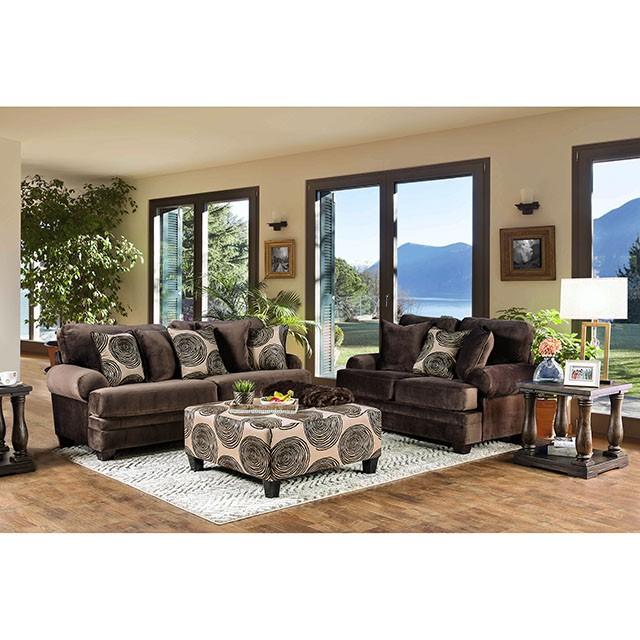 Bonaventura Brown Sofa - Furniture Home Store (Hanford, CA)