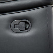 Bienne Sofa Manual Recliner White & Black - Furniture Home Store (Hanford, CA)