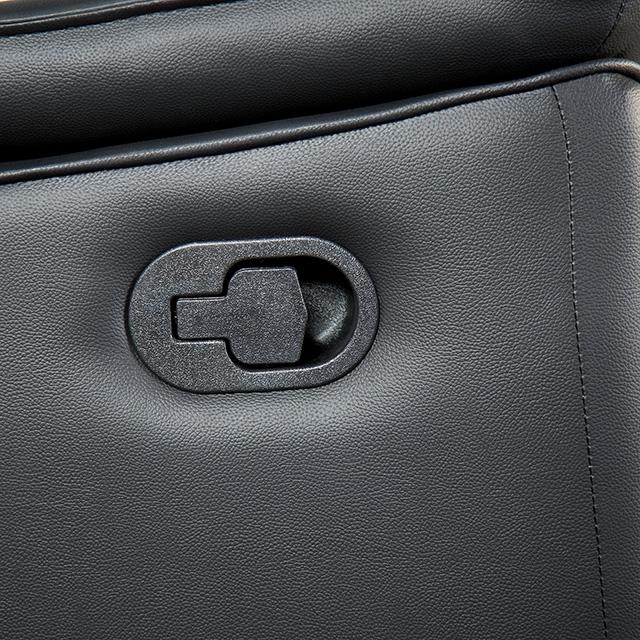 Bienne Sofa Manual Recliner White & Black - Furniture Home Store (Hanford, CA)