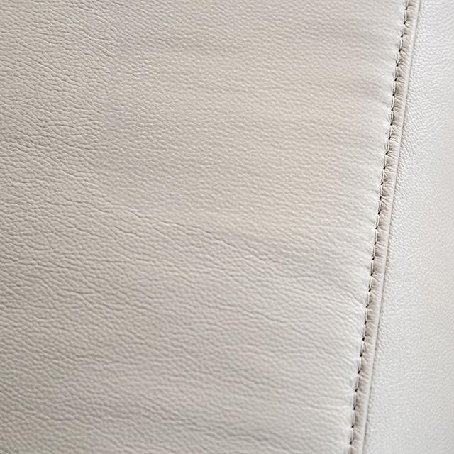 Bienne Sofa Manual Recliner White & Black - Furniture Home Store (Hanford, CA)