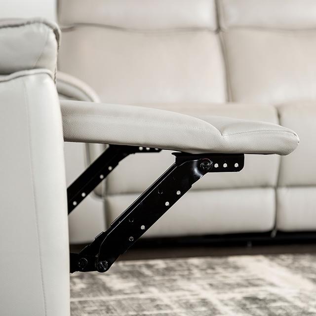 Bienne Recliner Chair White & Black - Furniture Home Store (Hanford, CA)