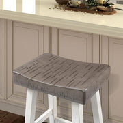 Biasca 24" Stool (2/CTN) White, Brown, & Black - Furniture Home Store (Hanford, CA)