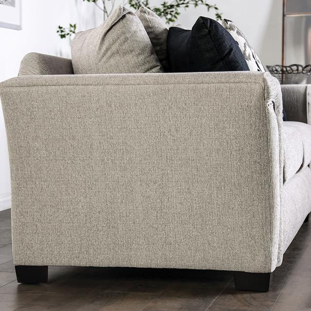 BELSIZE Loveseat Grey, Beige, & Choclate - Furniture Home Store (Hanford, CA)