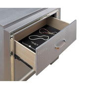 BELLANOVA Silver Night Stand - Furniture Home Store (Hanford, CA)
