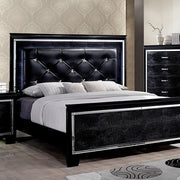 Bellagrand Bed Oak, Silver & Black - Furniture Home Store (Hanford, CA)